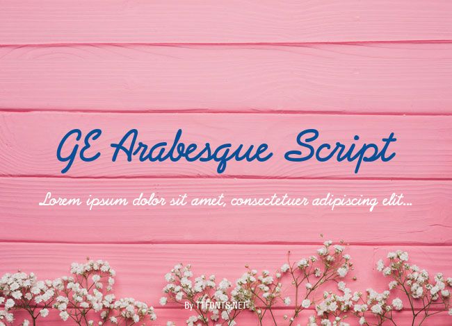 GE Arabesque Script example